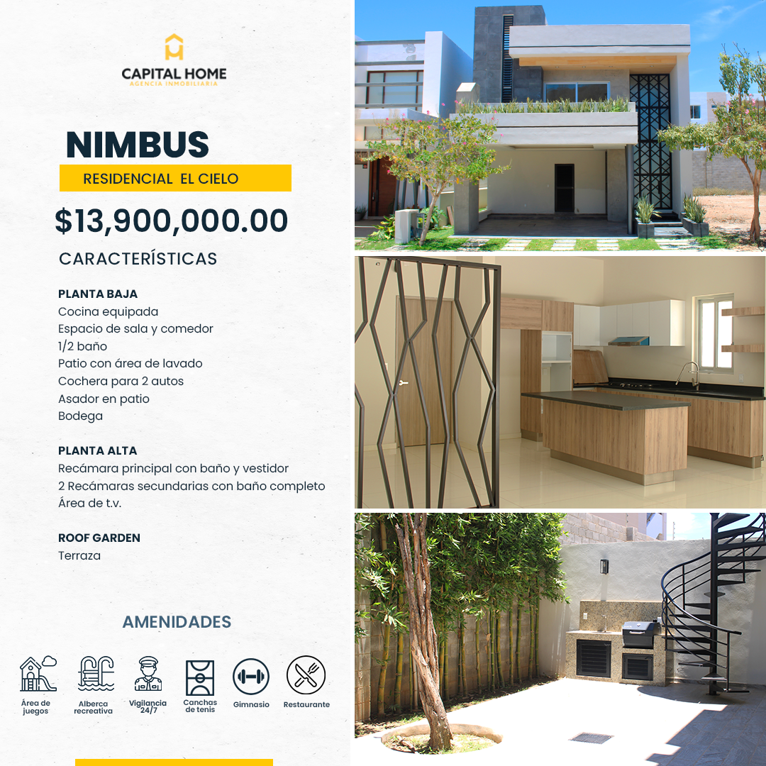 NIMBUS| Casa en Residencial El Cielo